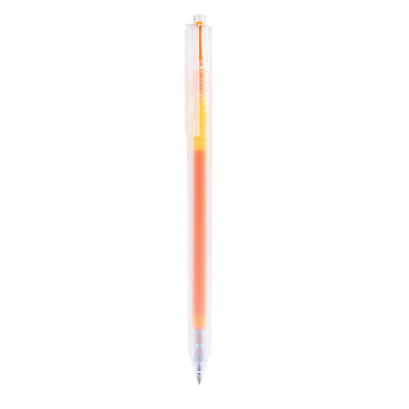 PIX CU GEL CU MECANISM 0.5MM PORTOCALIU DESCHIS DELI PIX CU GEL CU MECANISM 0.5MM PORTOCALIU DESCHIS DELI